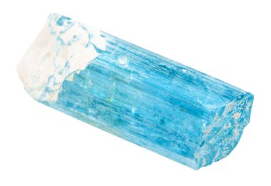 Taş izole aquamarine (mavi beryl)