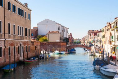 Cannaregio kısmından Venedik'te bir yerleşim bölgesinde