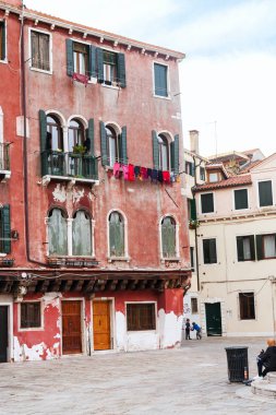 Venedik merkezi bölge kasabada kare