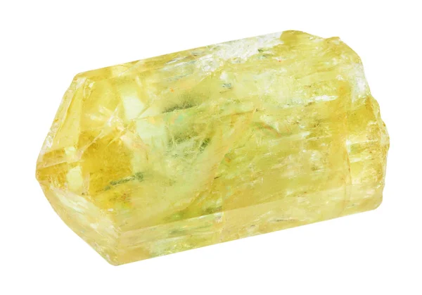 Cristal brut d'apatite jaune (apatite dorée) — Photo