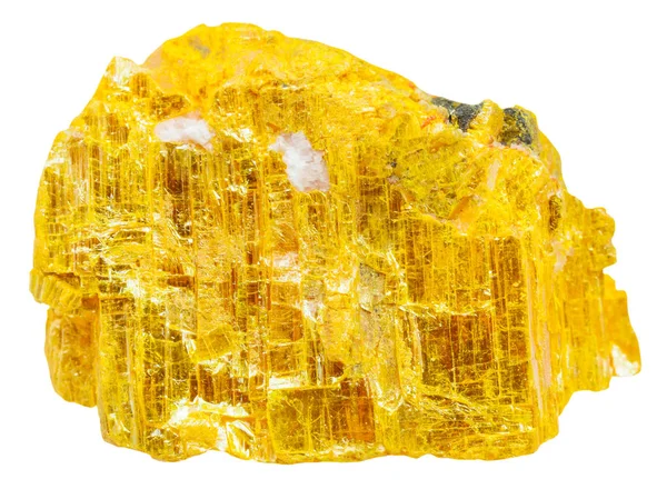 Amarillo orpiment roca aislada — Foto de Stock