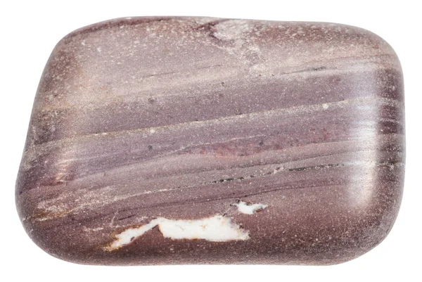 Камень аргиллит, изолированный на белом — стоковое фото