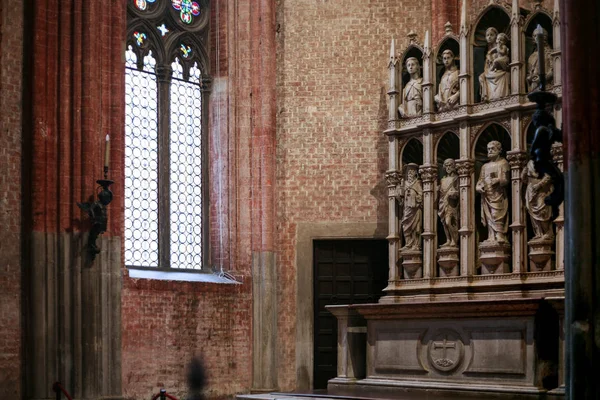 Decor of Basilica Santa Maria Gloriosa dei Frari — Stock Photo, Image