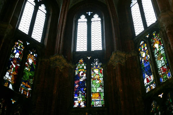 Basilica Frari Venedik vitraylı camlar — Stok fotoğraf