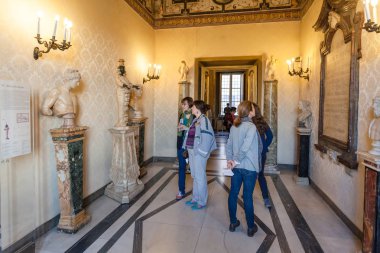 Capitoline müzeleri Roma'da turist
