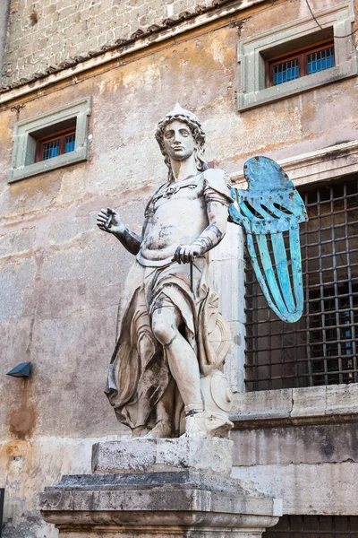 Old statue of Michael the Archangel — Stock Photo, Image