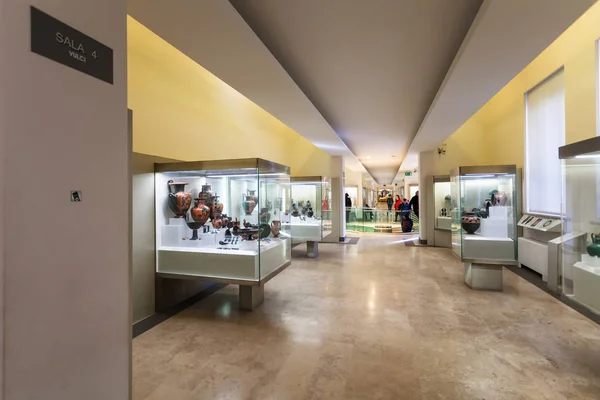 Wnętrze (Narodowe Muzeum Etrusków w Rzymu — Zdjęcie stockowe