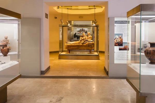 Выставка Национального этрусского музея в Риме — стоковое фото