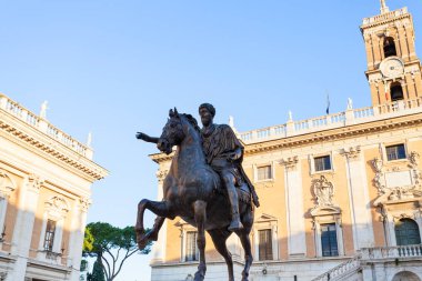 Marcus Aurelius doğum Via Campidoglio heykeli