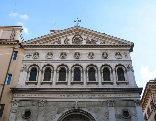 Fachada de Santa Chiara Churce en la ciudad de Roma —  Fotos de Stock