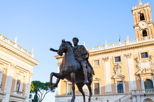 Statue of Marcus Aurelius on Piazza Campidoglio