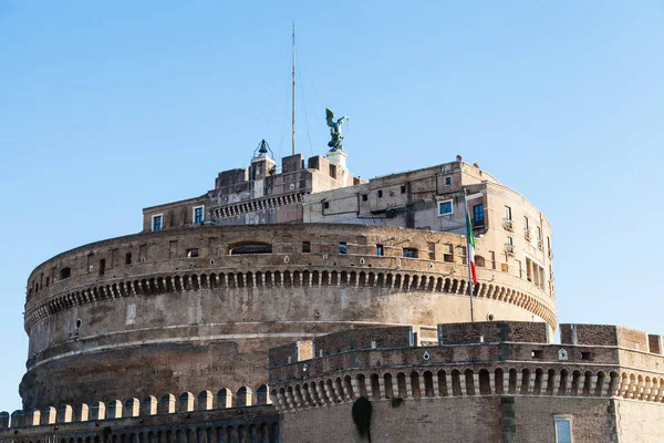 Tornet av slott av en helig ängel i Rom — Stockfoto