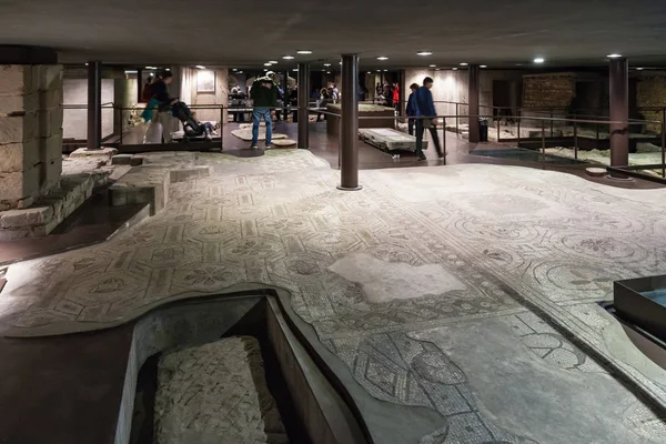 Pavement of ancient church Santa Reparata in crypt — Stock Photo, Image