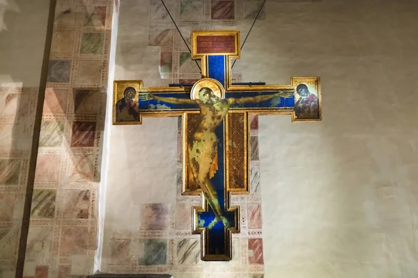 Crucifix in chapel of Basilica di Santa Croce — Stock Photo, Image