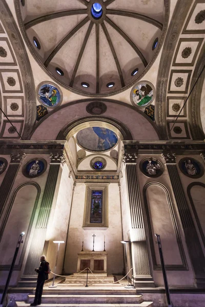 Nave of Pazzi chapel in Basilica di Santa Croce — Stock Photo, Image