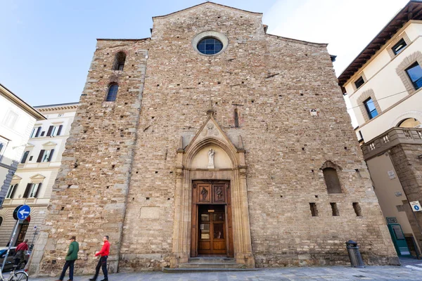 Kilise Santa Maria Maggiore di Firenze cephe — Stok fotoğraf