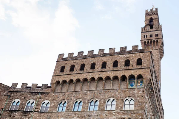 Palazzo Vecchio i Florens stad i morgon — Stockfoto