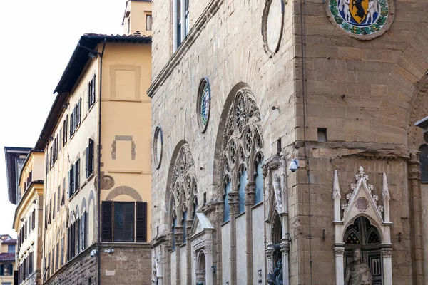 피렌체의 거리에 Orsanmichele 교회 — 스톡 사진