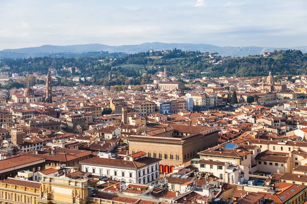 Powyżej widok miasto Florencja z Campanile — Zdjęcie stockowe