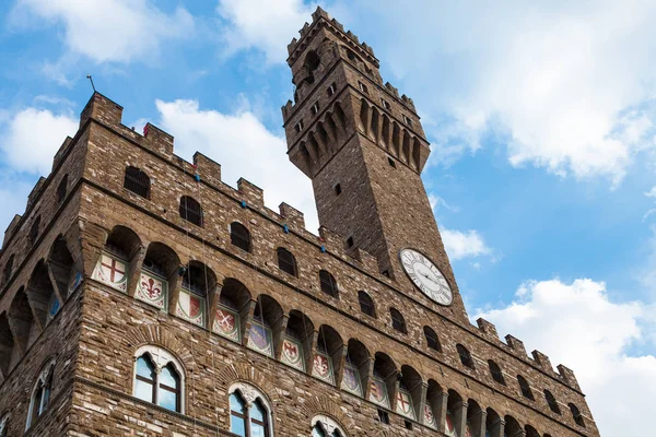 Palazzo Vecchio (stadhuis) in Florence stad — Stockfoto