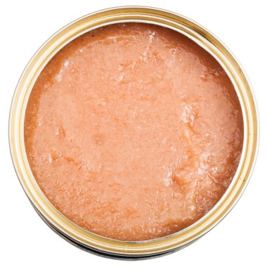 alaska pollock havyar ile açık kalay üstten görünüm