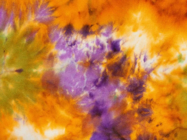 Batik nodulaire abstrait orange et violet — Photo