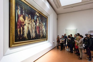 Botticelli hall Uffizi Galerisi ziyaret