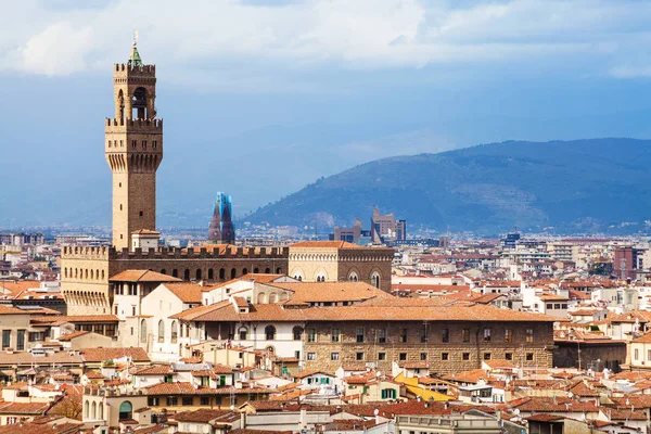 Skyline der Florenzstadt mit Palazzo Vecchio — Stockfoto