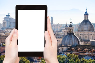 Roma kentinin turistik fotoğraf manzarası