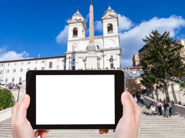 turist İspanyol Merdivenleri Roma şehir fotoğrafları