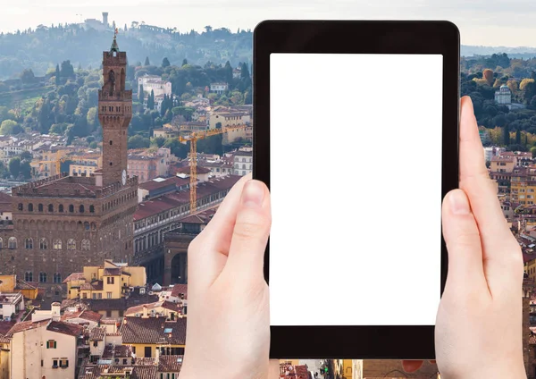 Foto der Skyline von Florenz mit Palazzo — Stockfoto