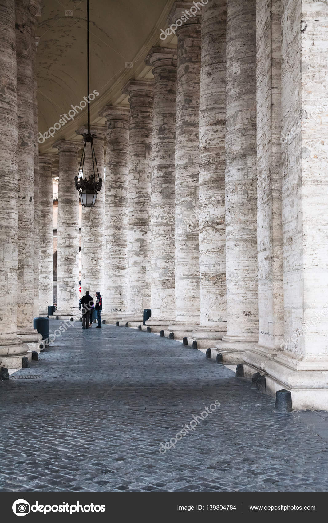 Colonnade On Piazza San Pietro In Vatican City Stock Editorial