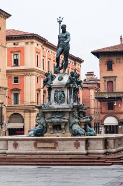Fountain Neptune on Piazza del nettuno in Bologna