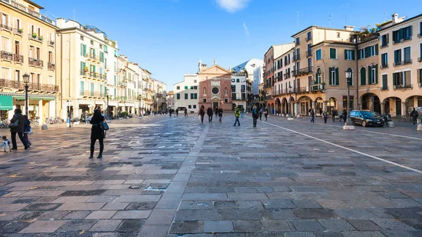 Piazza dei sinyorlar Padua şehirde turist