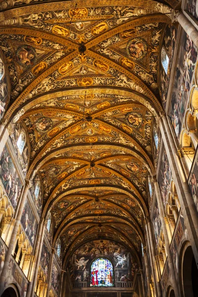 Ceiling of Duomo Cathedral in Parma city — Stock Photo, Image
