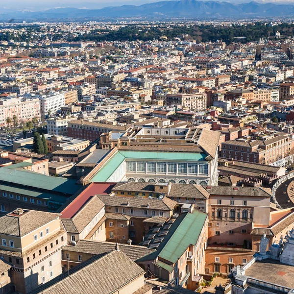 Vista superior de casas en Roma ciudad — Foto de Stock