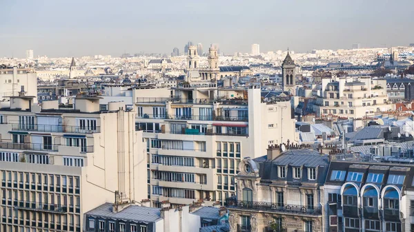 Ovanför vyn av Saint-Germain-des-Pre i Paris — Stockfoto