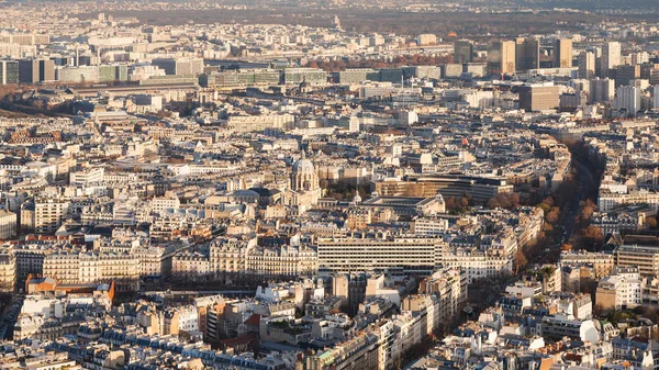 Above view of in Paris at winter sunset — Stock Photo, Image