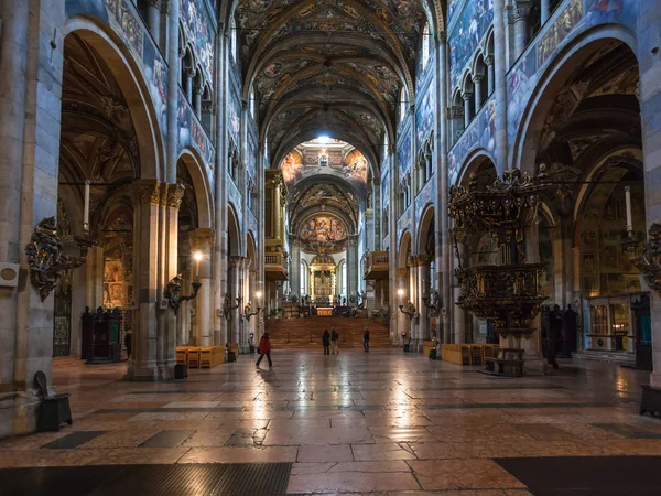 Interno del Duomo di Parma città — Foto Stock