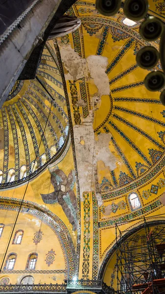 Kopuła starożytnej bazyliki Hagia Sophia — Zdjęcie stockowe