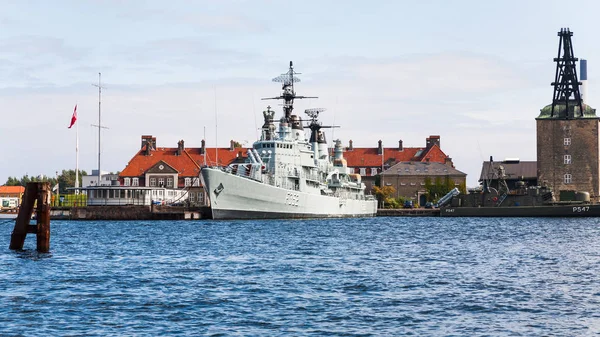 Schlachtschiff peder skram im Kopenhagener Hafen — Stockfoto