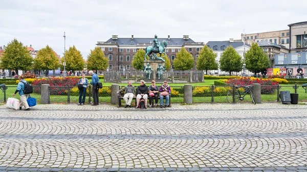 Kongens Nytorv (Nueva Plaza del Rey) en Copenhague — Foto de Stock