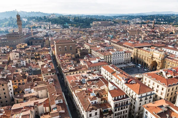 Vue ci-dessus du paysage urbain de Florence depuis Campanile — Photo