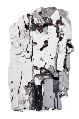 Galena taş izole parçası