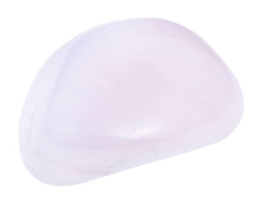 pebble of pink Petalite (castorite) stone clipart
