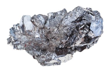 specimen of hematite (iron ore) stone isolated clipart