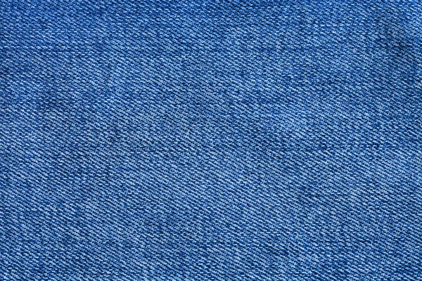 Blaue Textur des Jeansstoffs in Nahaufnahme — Stockfoto
