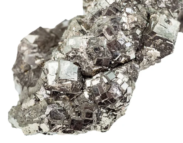Marcasite (pyrite blanche de fer) close up isolé — Photo