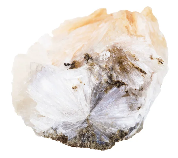 Piedra de Thomsonite cruda aislada en blanco —  Fotos de Stock