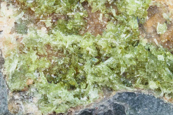 Vesuvianite kristály felületén rock — Stock Fotó